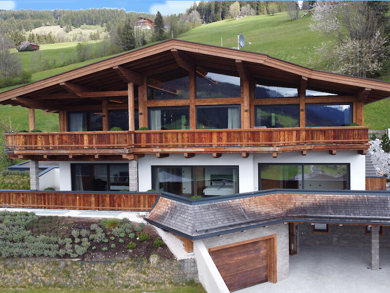 Luxury new country house building in Kirchberg on the sunny side