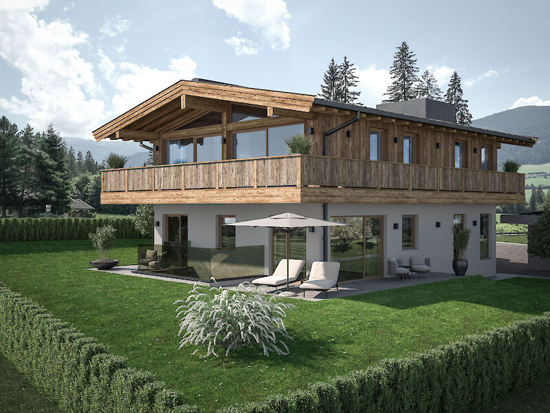 FREIZEITWOHNSITZ - Ferienhaus - Projekt direkt am Golfplatz in Westendorf