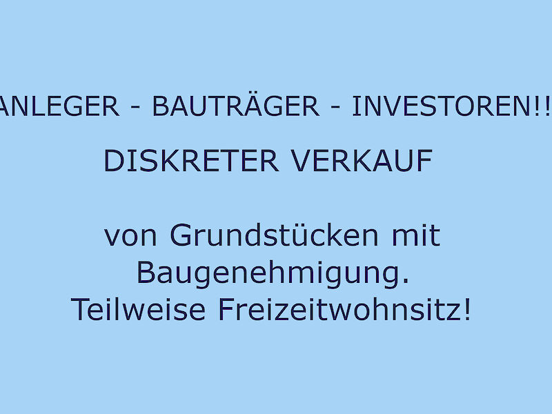 Grundstücke mit Baugenehmigung teilweise mit FREIZEITWOHNSITZ in Kitzbühel und Umgebung