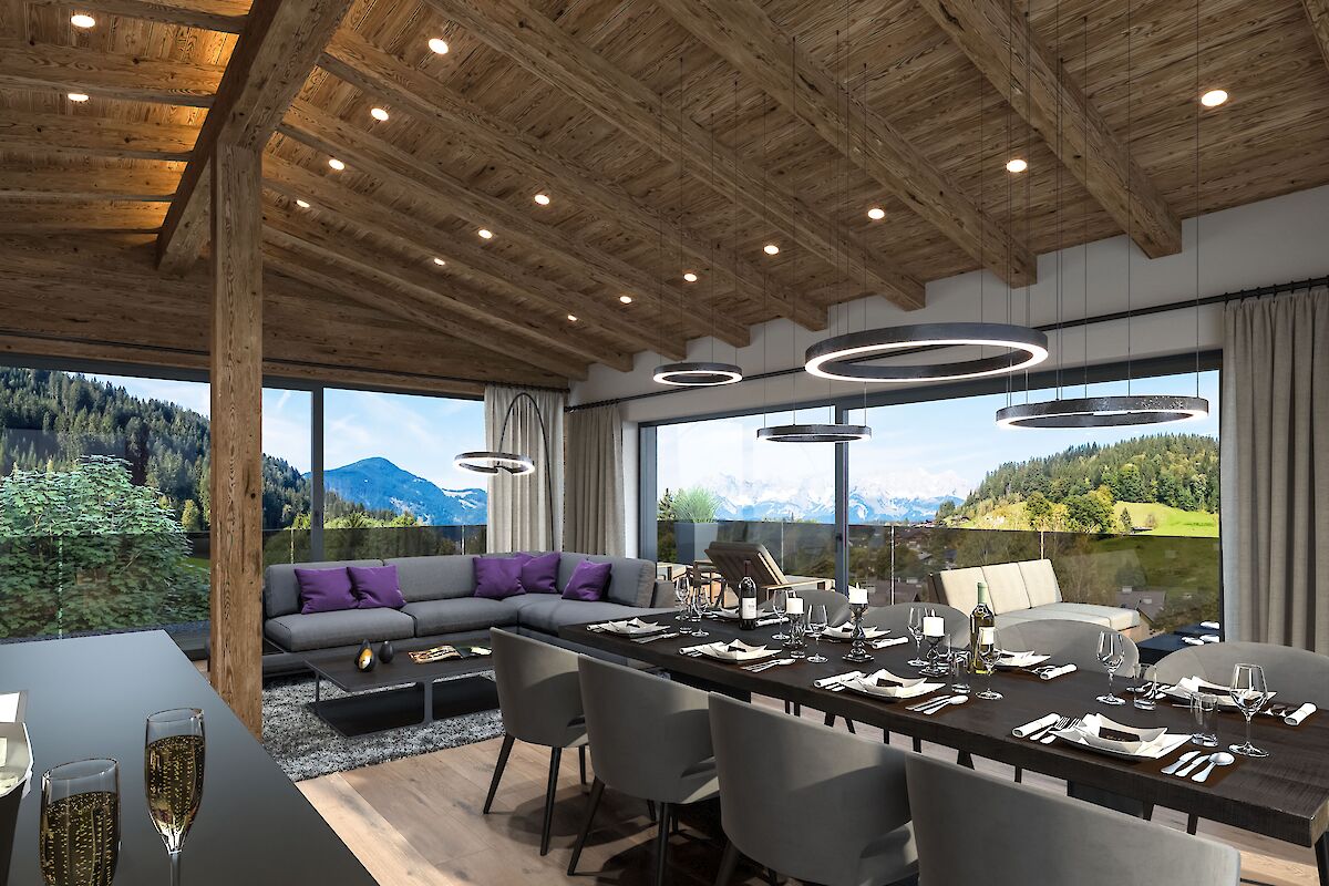 Charming apartments with panoramic views at the Hahnenkamm