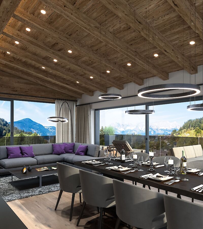 Charming apartments with panoramic views at the Hahnenkamm