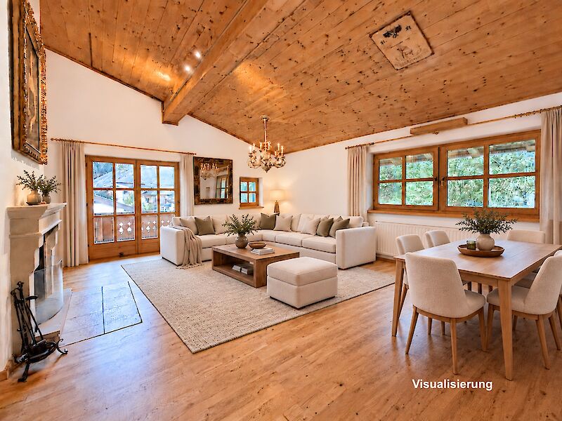 FREIZEITWOHNSITZ  Dachgeschosswohnung in Golfplatznähe